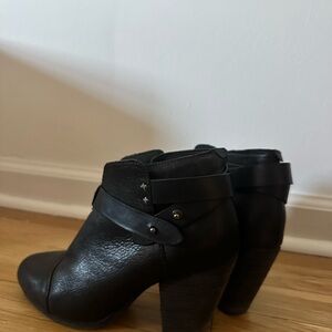 rag & bone Black Leather Ankle Booties